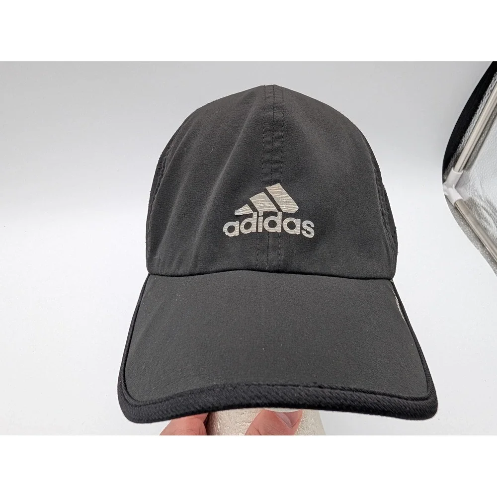 Adidas Aeroready Running Hat Black Reflective Adjustable Training Cap RN 90288